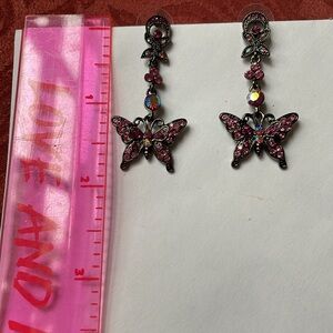 COPY - Earrings Pink Crystal Dangle